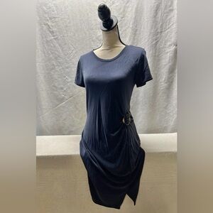 Abercrombie & Fitch Navy Blue Women's Dress With Buckle Size Medium